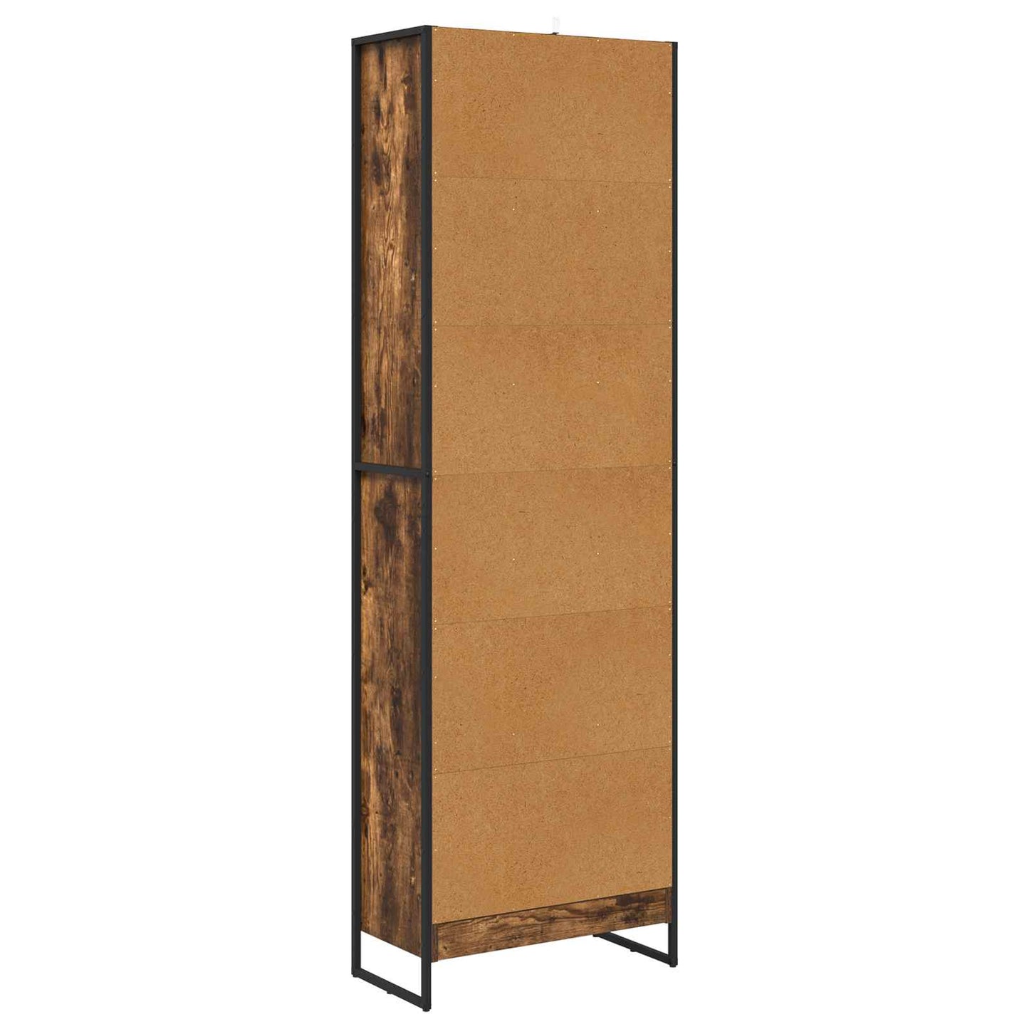 Bogskab 60 x 30 x 189,5 cm Konstrueret træ Røget Eg