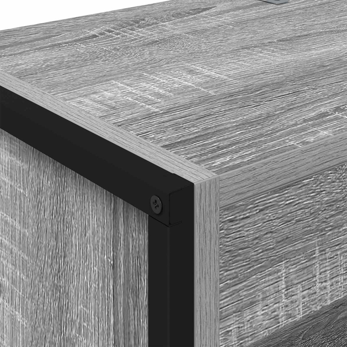 Bogskab 60 x 30 x 189,5 cm Konstrueret træ Grå Sonoma