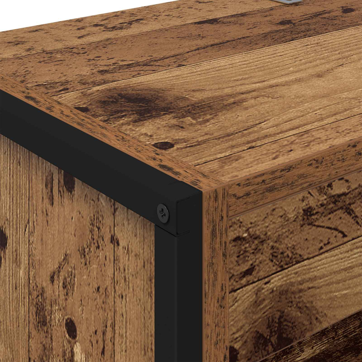 Bogskab 60 x 30 x 189,5 cm Konstrueret træ Gammelt træ