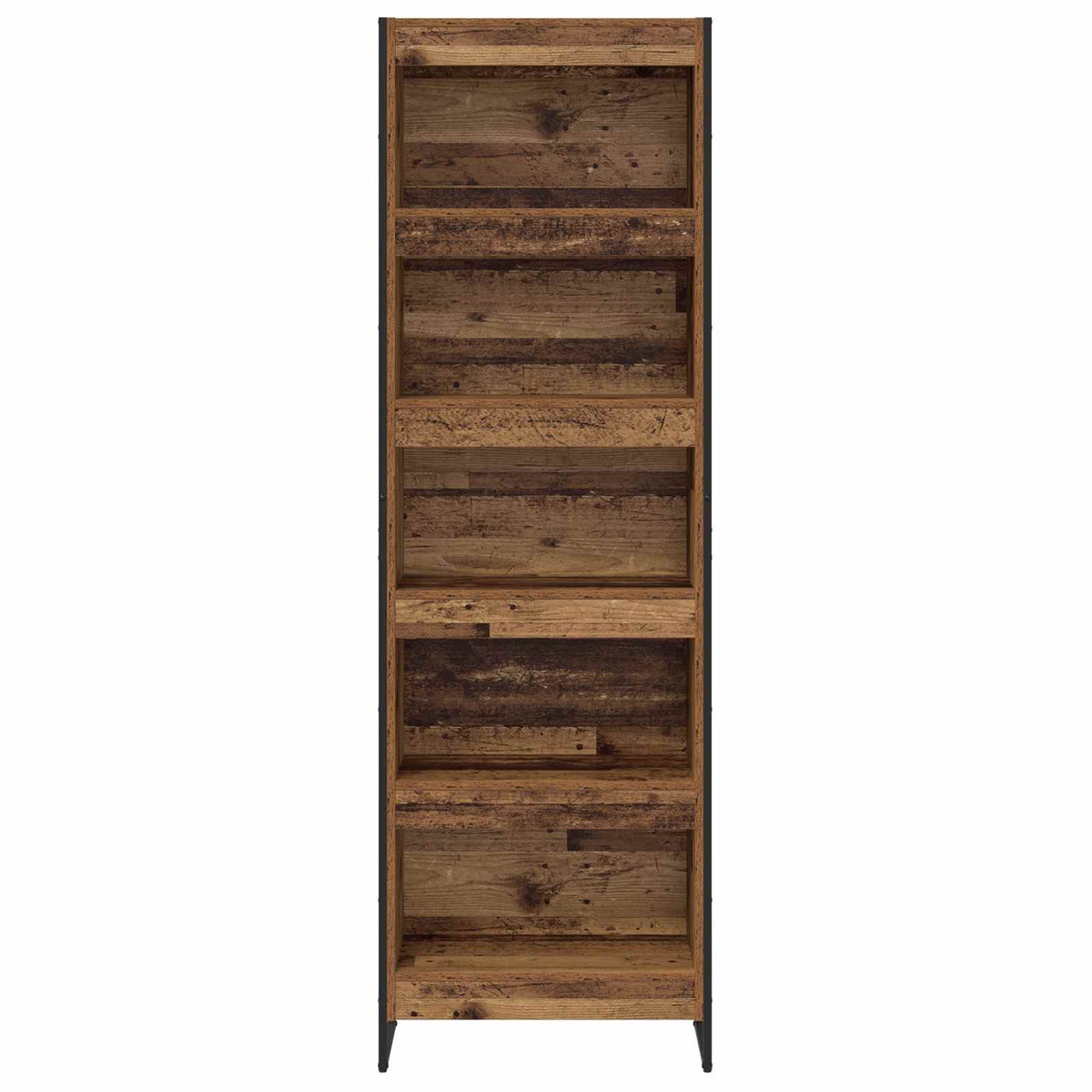 Bogskab 60 x 30 x 189,5 cm Konstrueret træ Gammelt træ