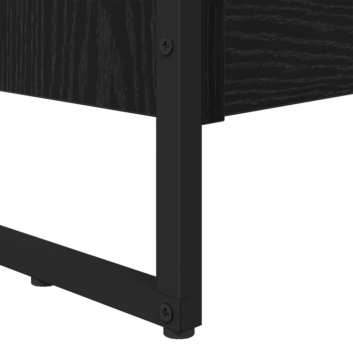 Bogskab 80 x 30 x 155 cm Konstrueret træ Sort eg