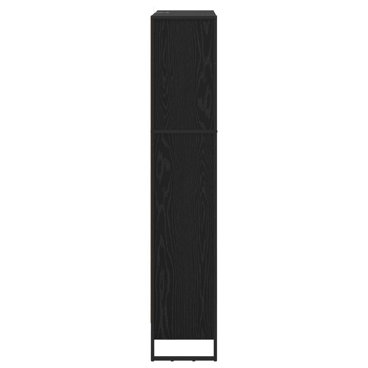 Bogskab 80 x 30 x 155 cm Konstrueret træ Sort eg