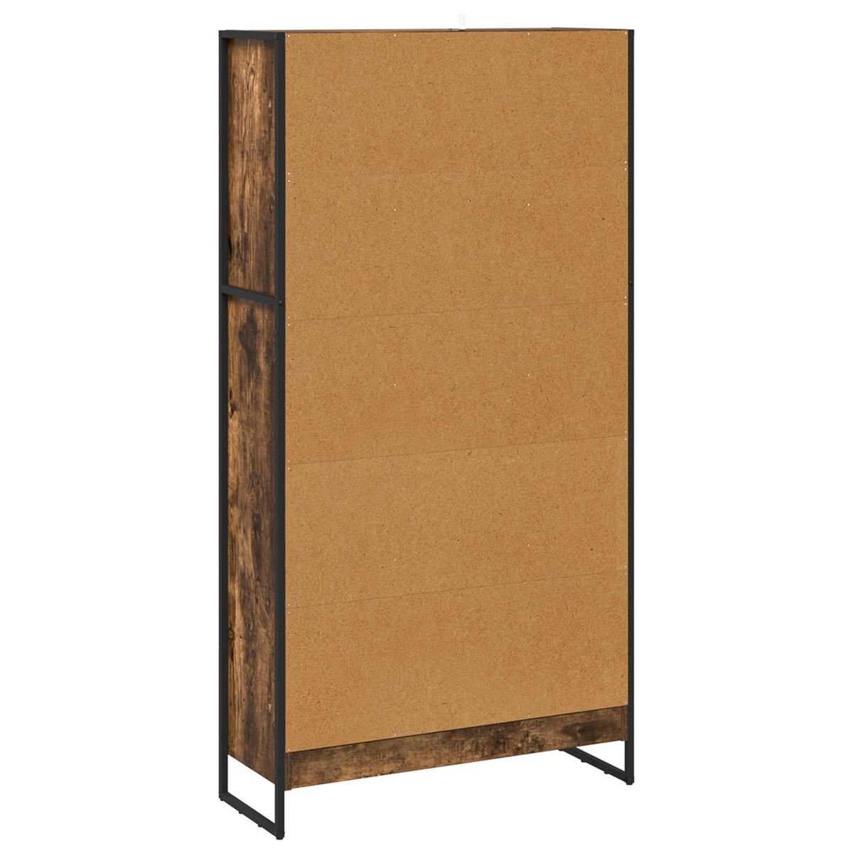 Bogskab 80 x 30 x 155 cm Konstrueret træ Røget Eg