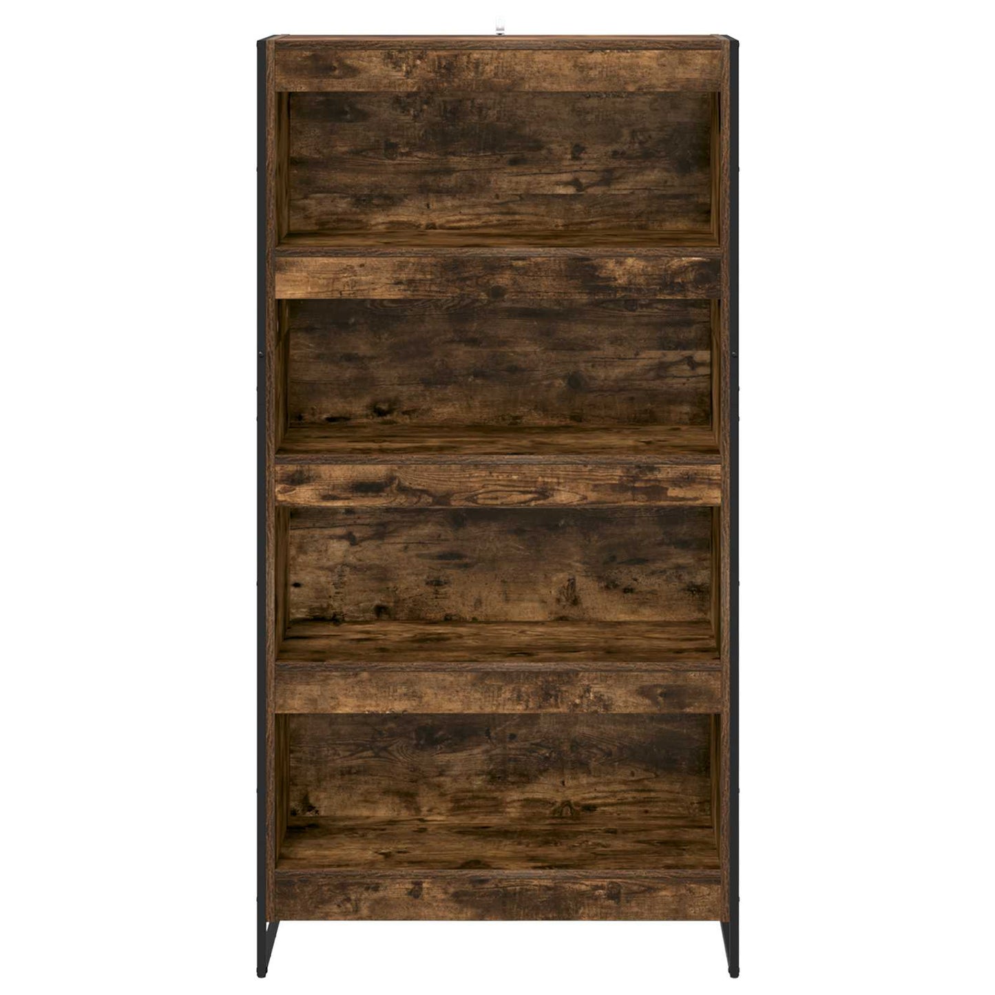 Bogskab 80 x 30 x 155 cm Konstrueret træ Røget Eg