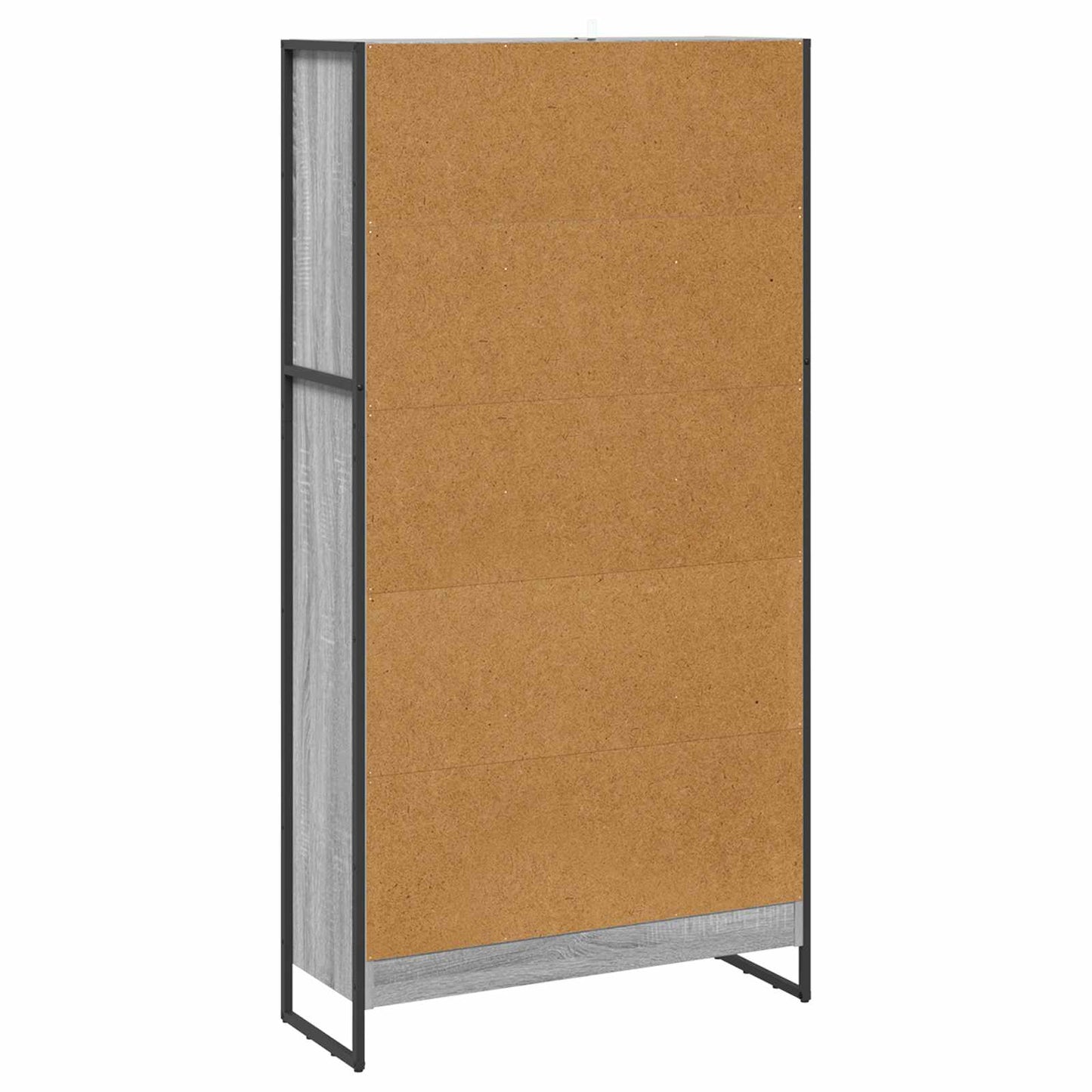 Bogskab 80 x 30 x 155 cm Konstrueret træ Grå Sonoma