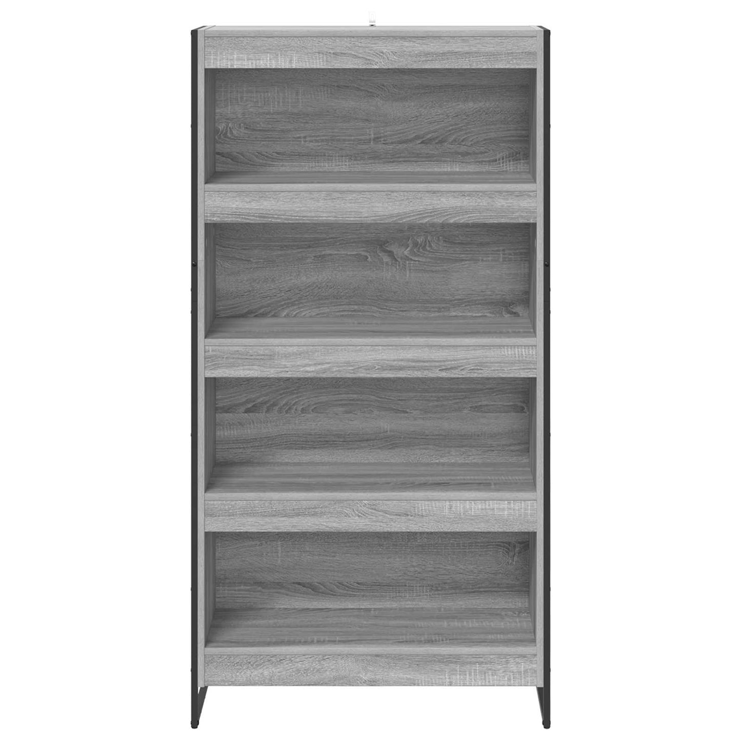 Bogskab 80 x 30 x 155 cm Konstrueret træ Grå Sonoma