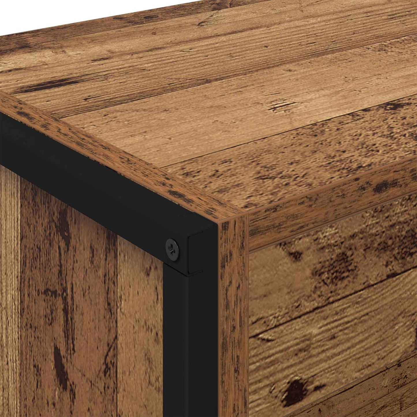 Bogskab 80 x 30 x 155 cm Konstrueret træ Gammelt træ