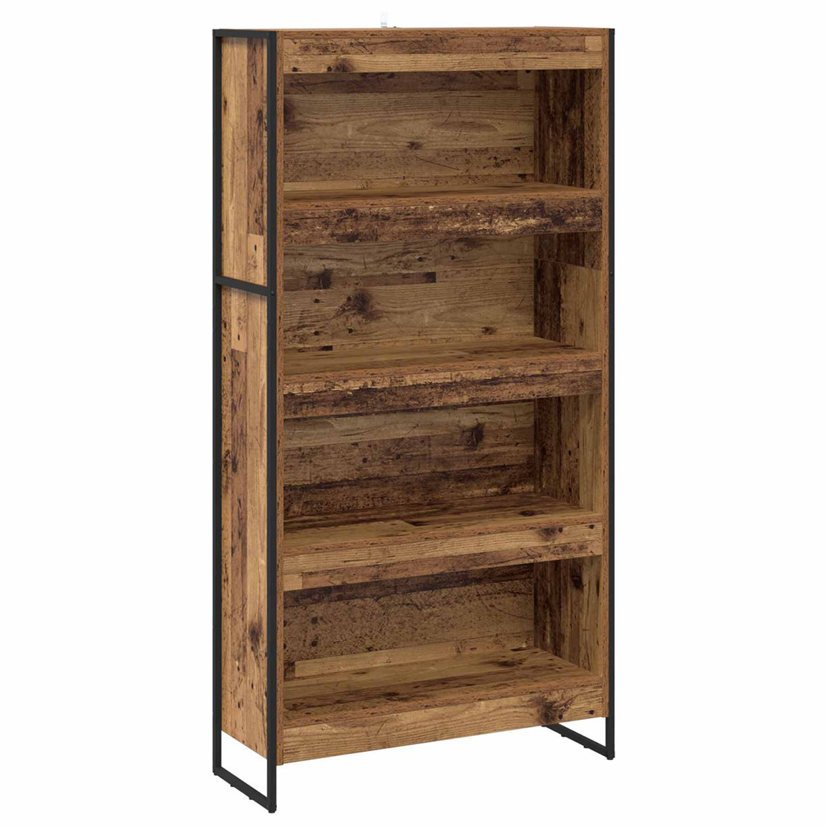 Bogskab 80 x 30 x 155 cm Konstrueret træ Gammelt træ