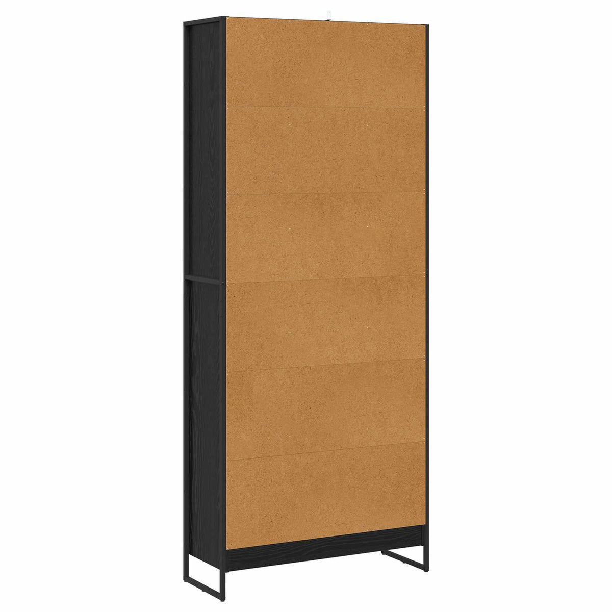 Bogskab 80 x 30 x 189,5 cm Konstrueret træ Sort eg