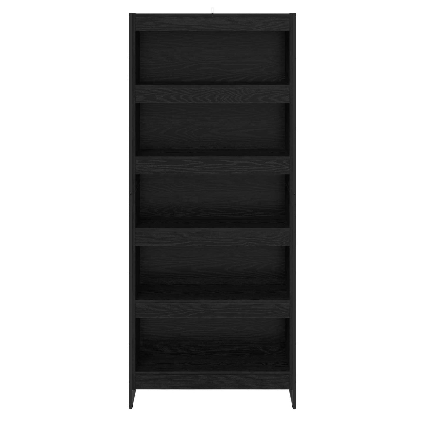 Bogskab 80 x 30 x 189,5 cm Konstrueret træ Sort eg