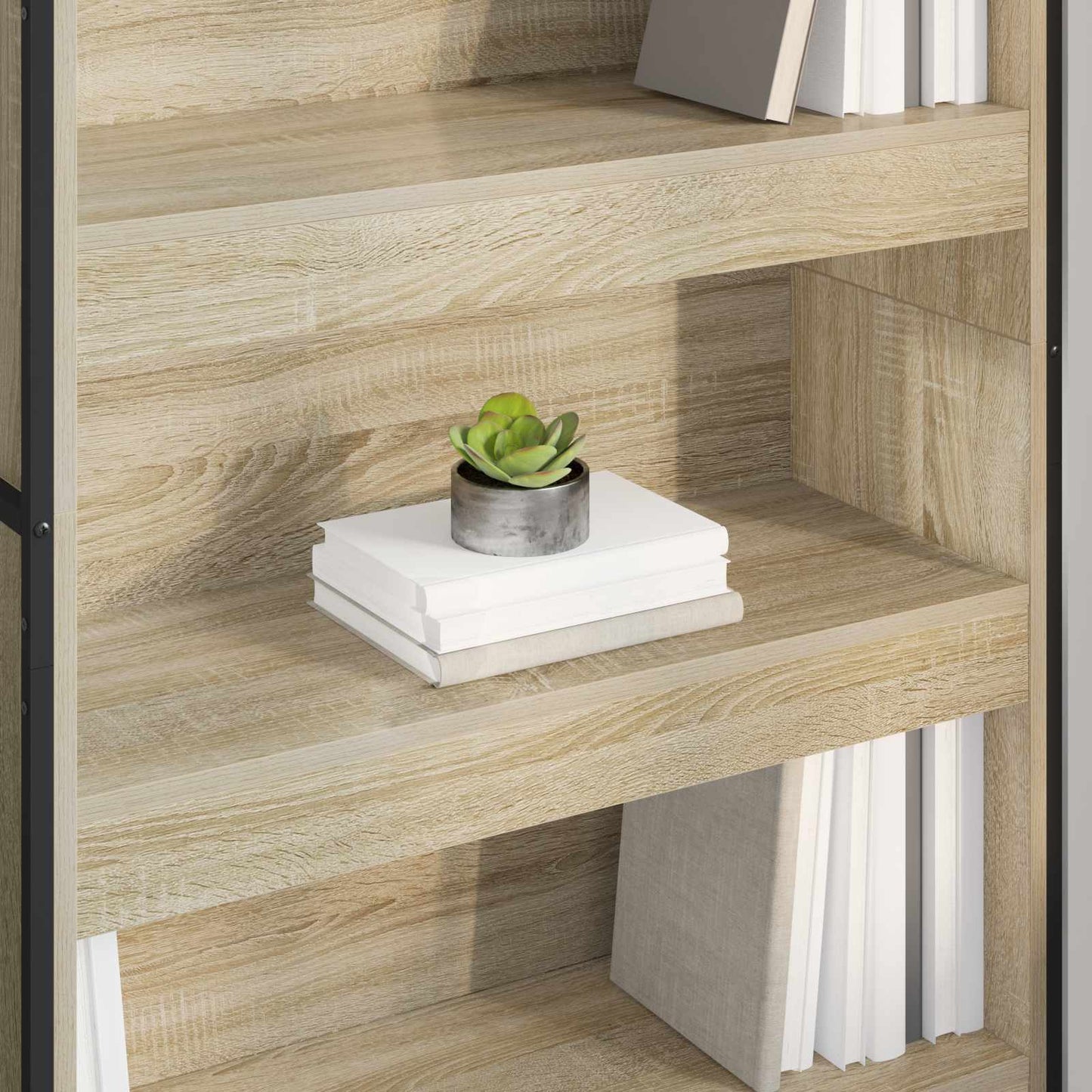 Bogskab 80 x 30 x 189,5 cm Konstrueret træ Sonoma