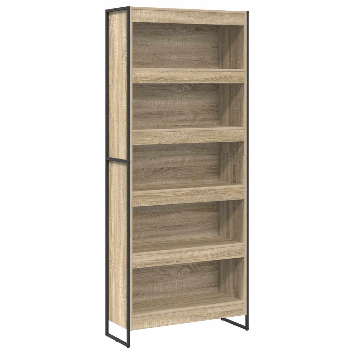 Bogskab 80 x 30 x 189,5 cm Konstrueret træ Sonoma