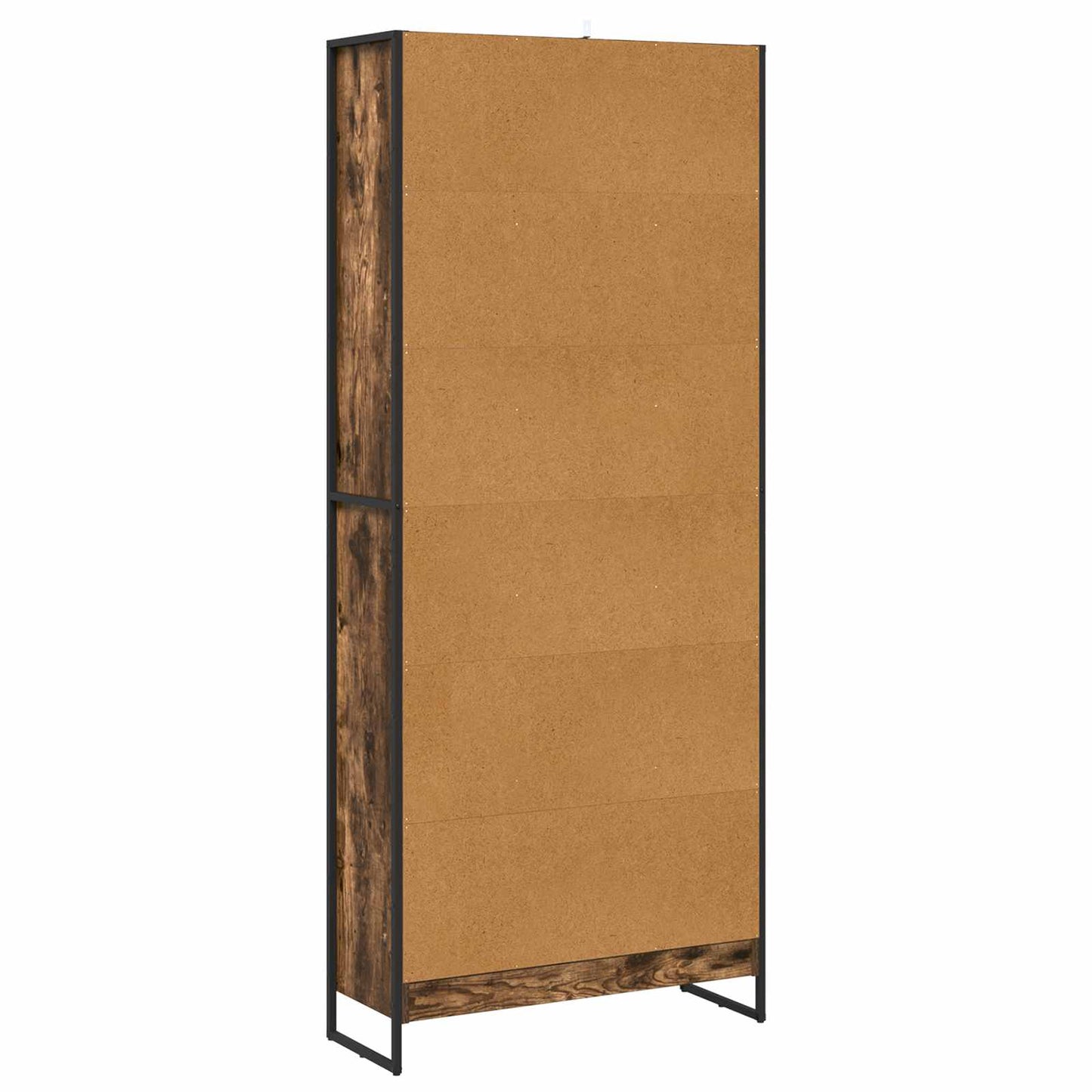 Bogskab 80 x 30 x 189,5 cm Konstrueret træ Røget Eg