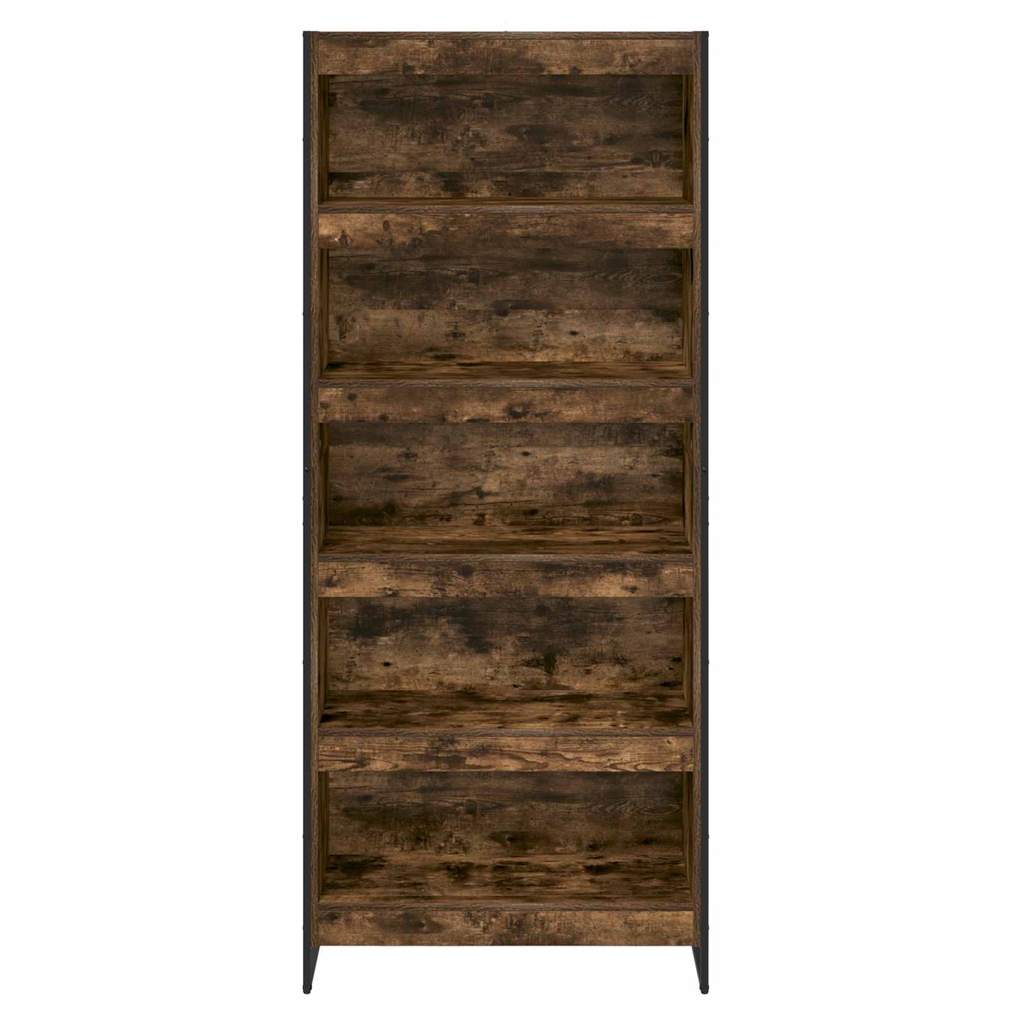 Bogskab 80 x 30 x 189,5 cm Konstrueret træ Røget Eg