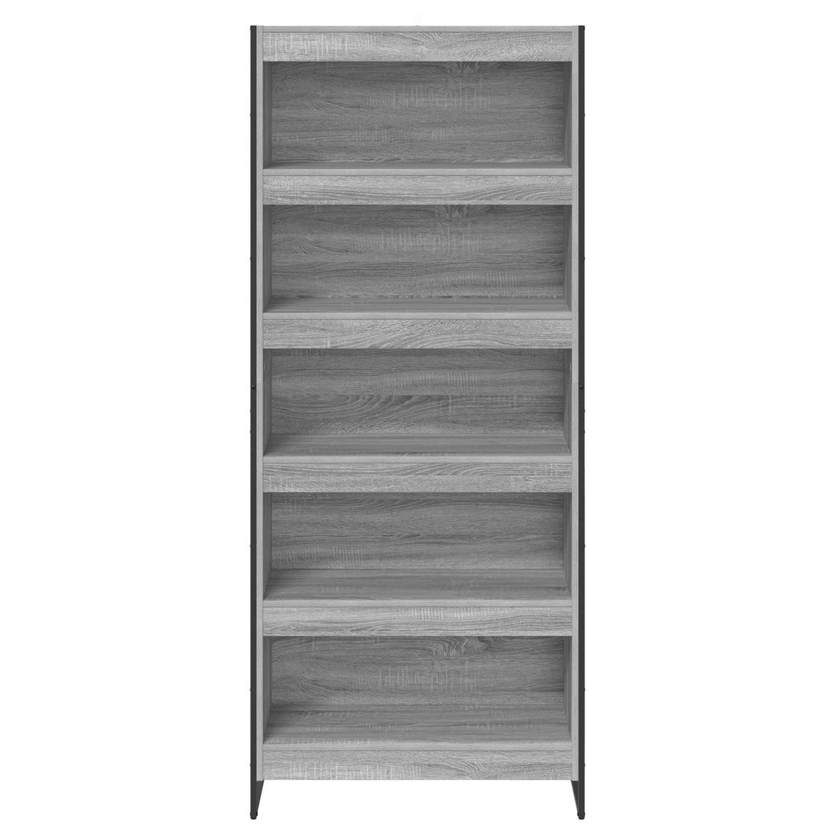 Bogskab 80 x 30 x 189,5 cm Konstrueret træ Grå Sonoma