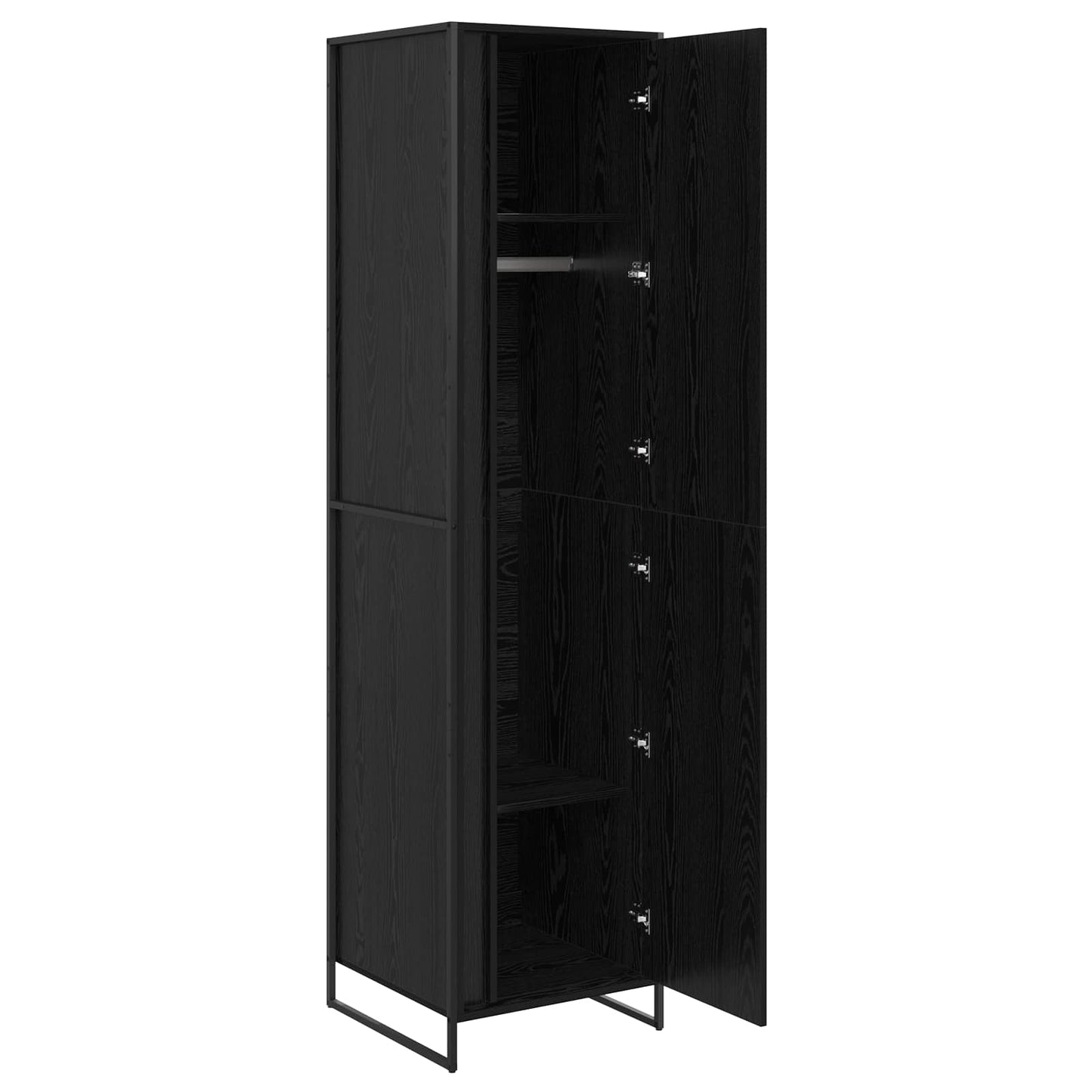 Warderobe Sort eg 50 x 50 x 200 cm Konstrueret træ
