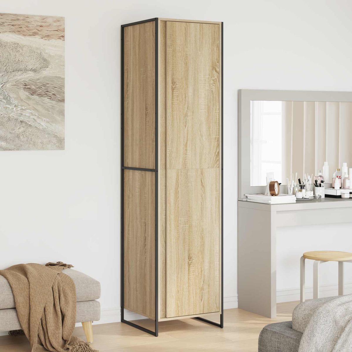Warderobe Sonoma 50 x 50 x 200 cm Konstrueret træ