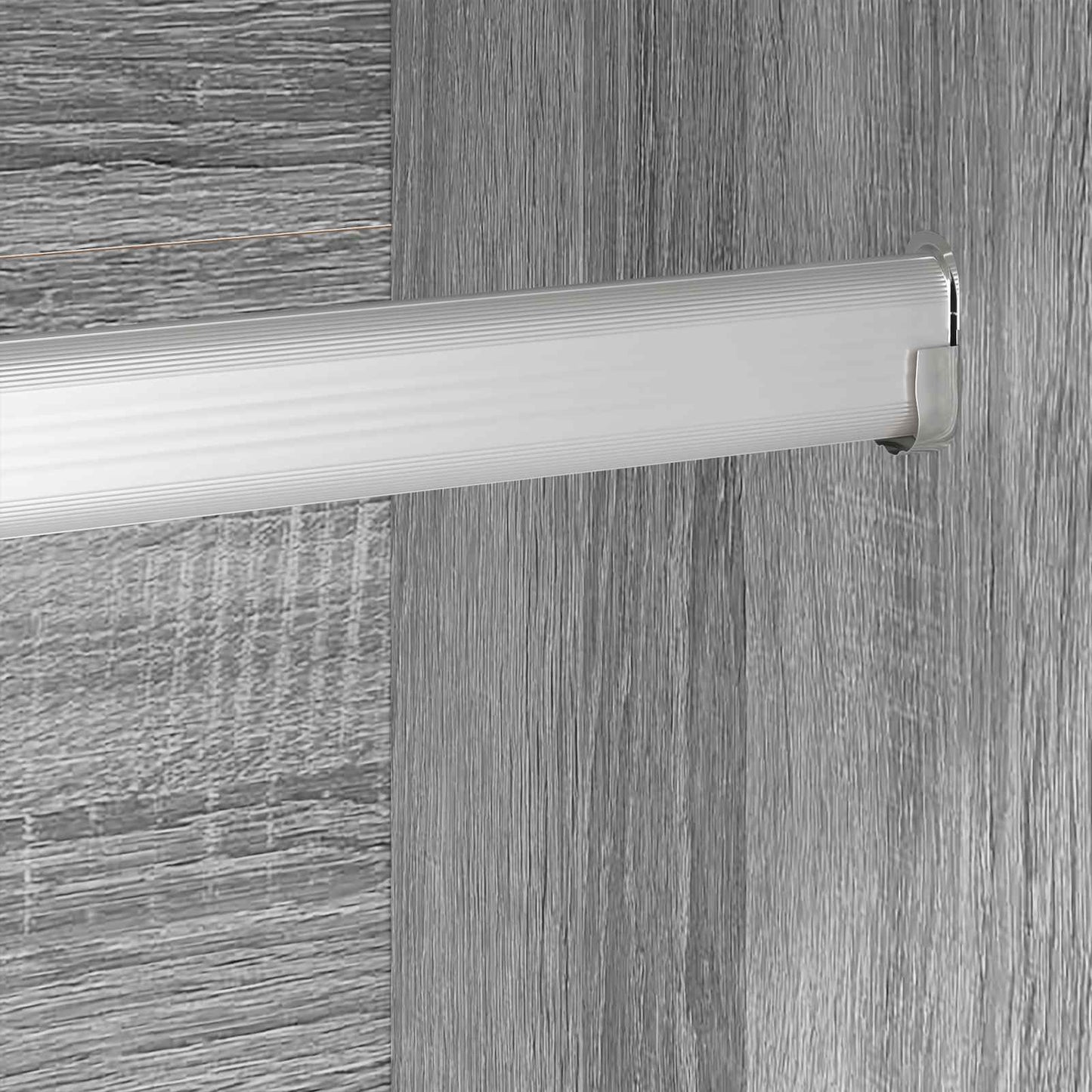 Warderobe Grå Sonoma 50 x 50 x 200 cm Konstrueret træ