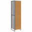 Warderobe Grå Sonoma 50 x 50 x 200 cm Konstrueret træ