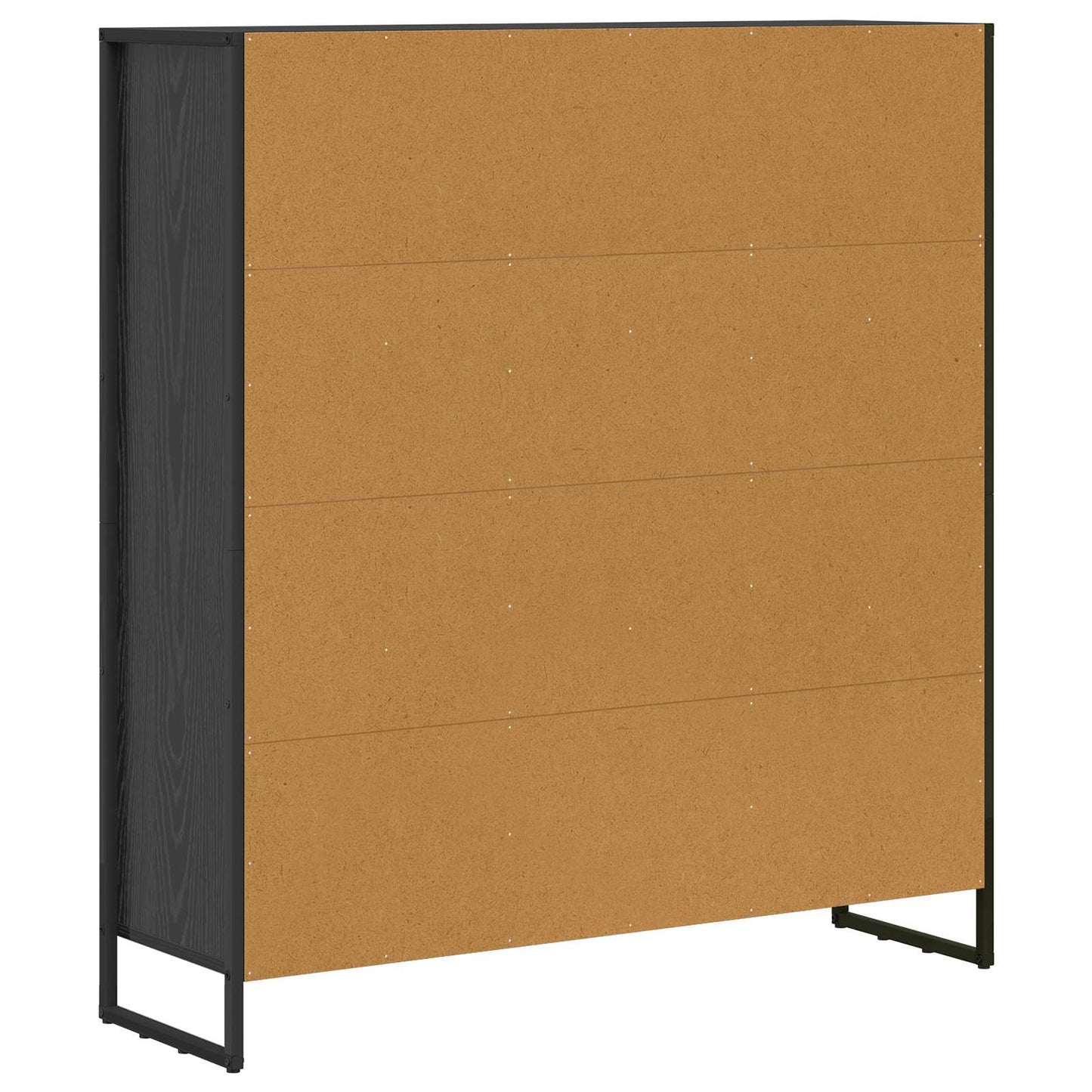 Bogskab 99,5 x 30 x 108 cm Konstrueret træ Sort eg