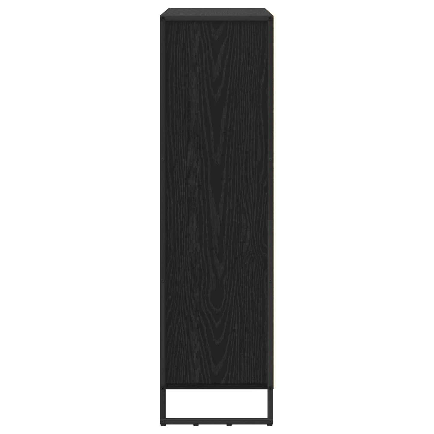 Bogskab 99,5 x 30 x 108 cm Konstrueret træ Sort eg