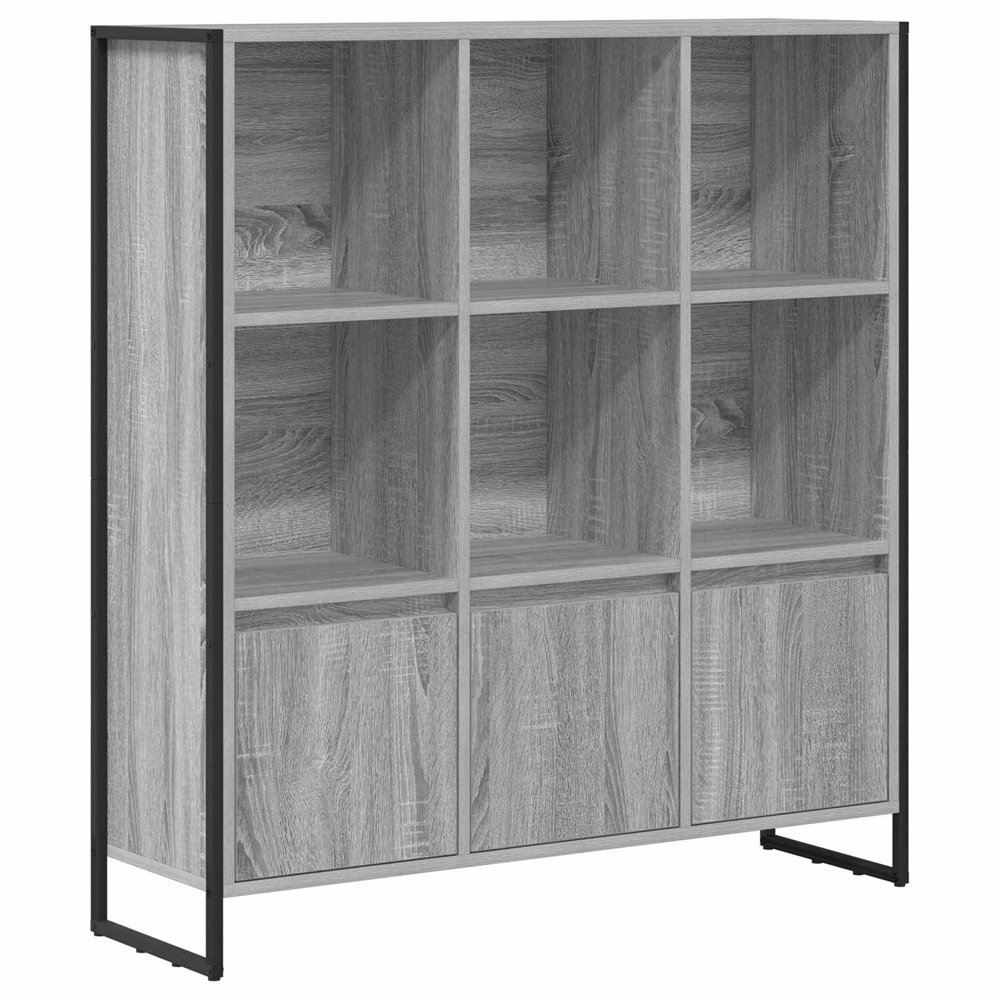 Bogskab 99,5 x 30 x 108 cm Konstrueret træ Grå Sonoma