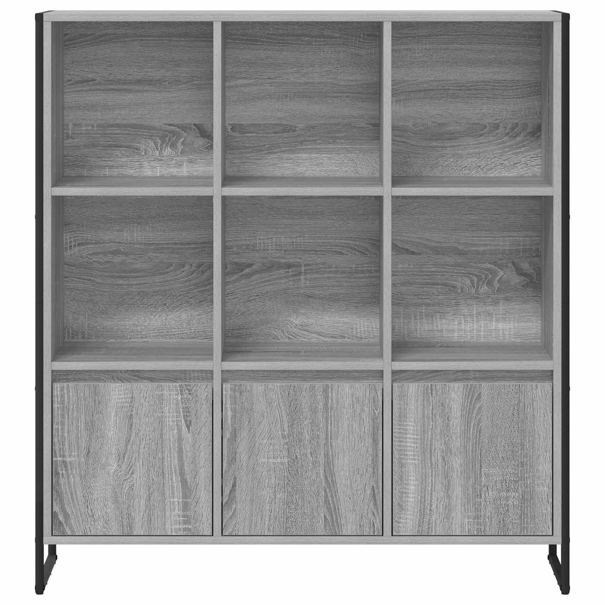 Bogskab 99,5 x 30 x 108 cm Konstrueret træ Grå Sonoma