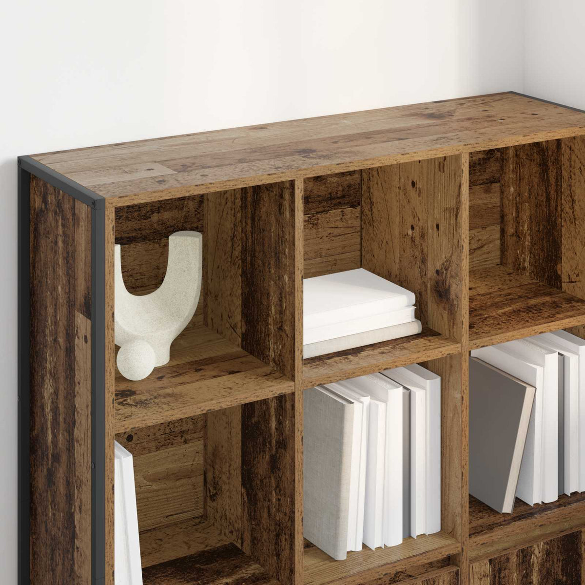 Bogskab 99,5 x 30 x 108 cm Konstrueret træ Gammelt træ