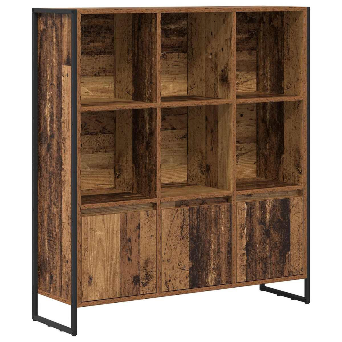 Bogskab 99,5 x 30 x 108 cm Konstrueret træ Gammelt træ