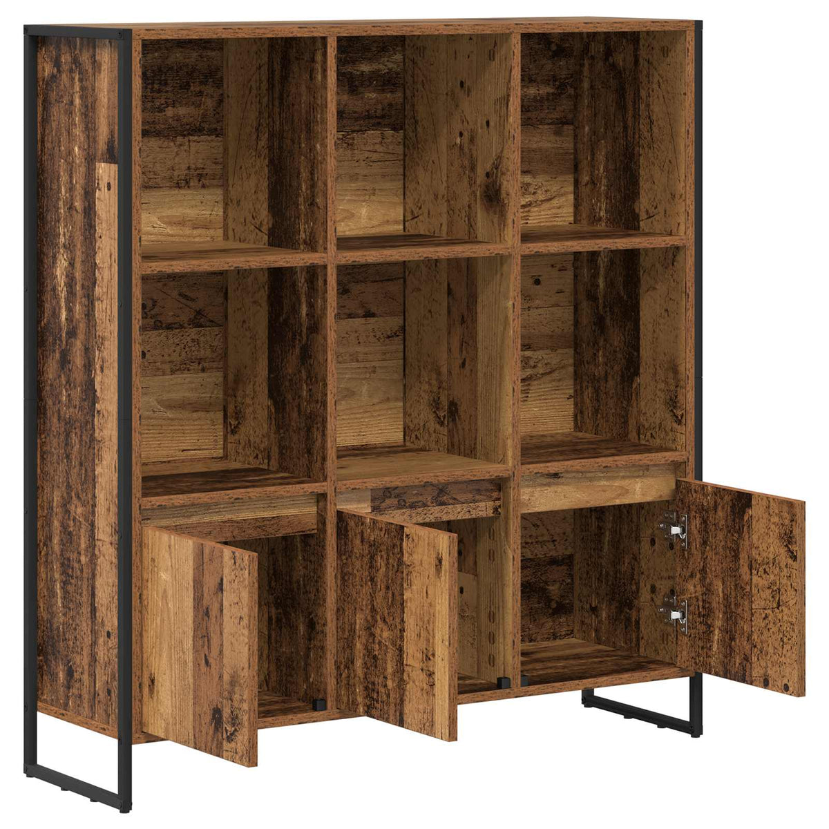 Bogskab 99,5 x 30 x 108 cm Konstrueret træ Gammelt træ