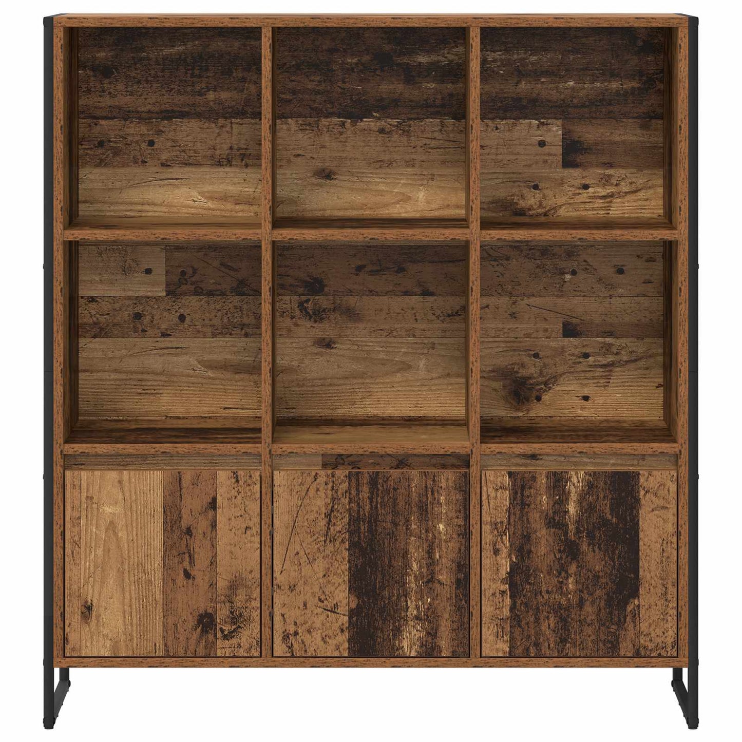 Bogskab 99,5 x 30 x 108 cm Konstrueret træ Gammelt træ