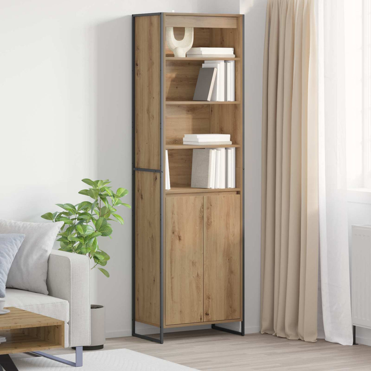 Høje Skabe Artisan eg 60 x 36 x 200 cm Konstrueret træ