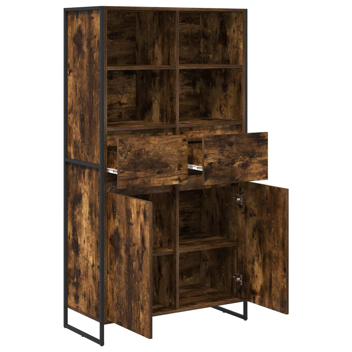 Sideboard Røget Eg 81 x 36 x 150.5 cm Konstrueret træ