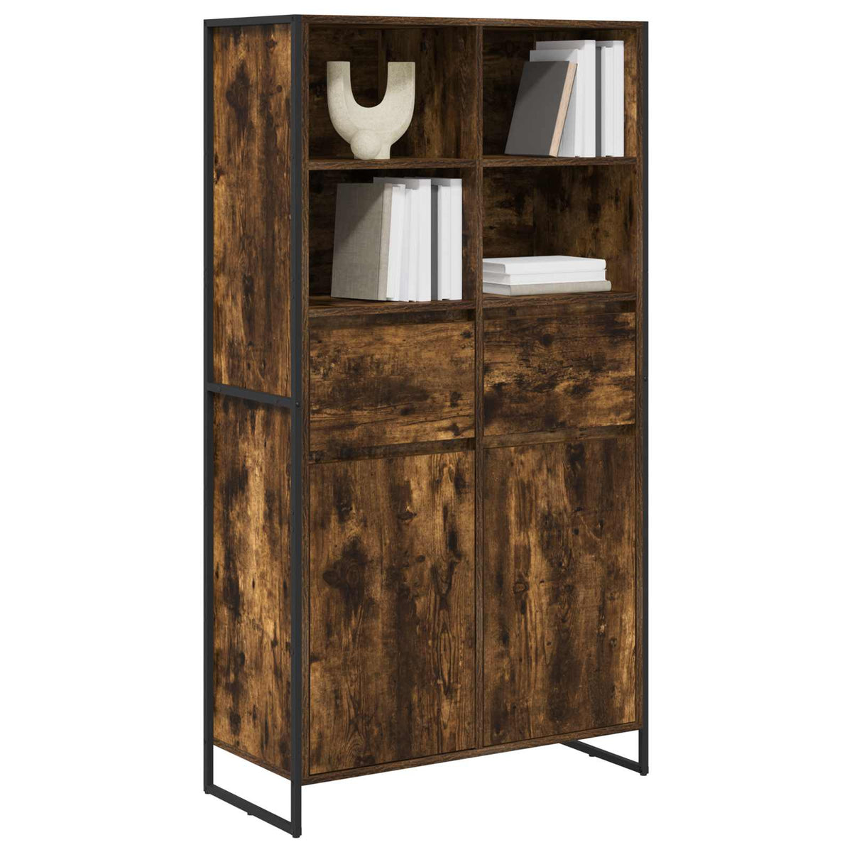 Sideboard Røget Eg 81 x 36 x 150.5 cm Konstrueret træ