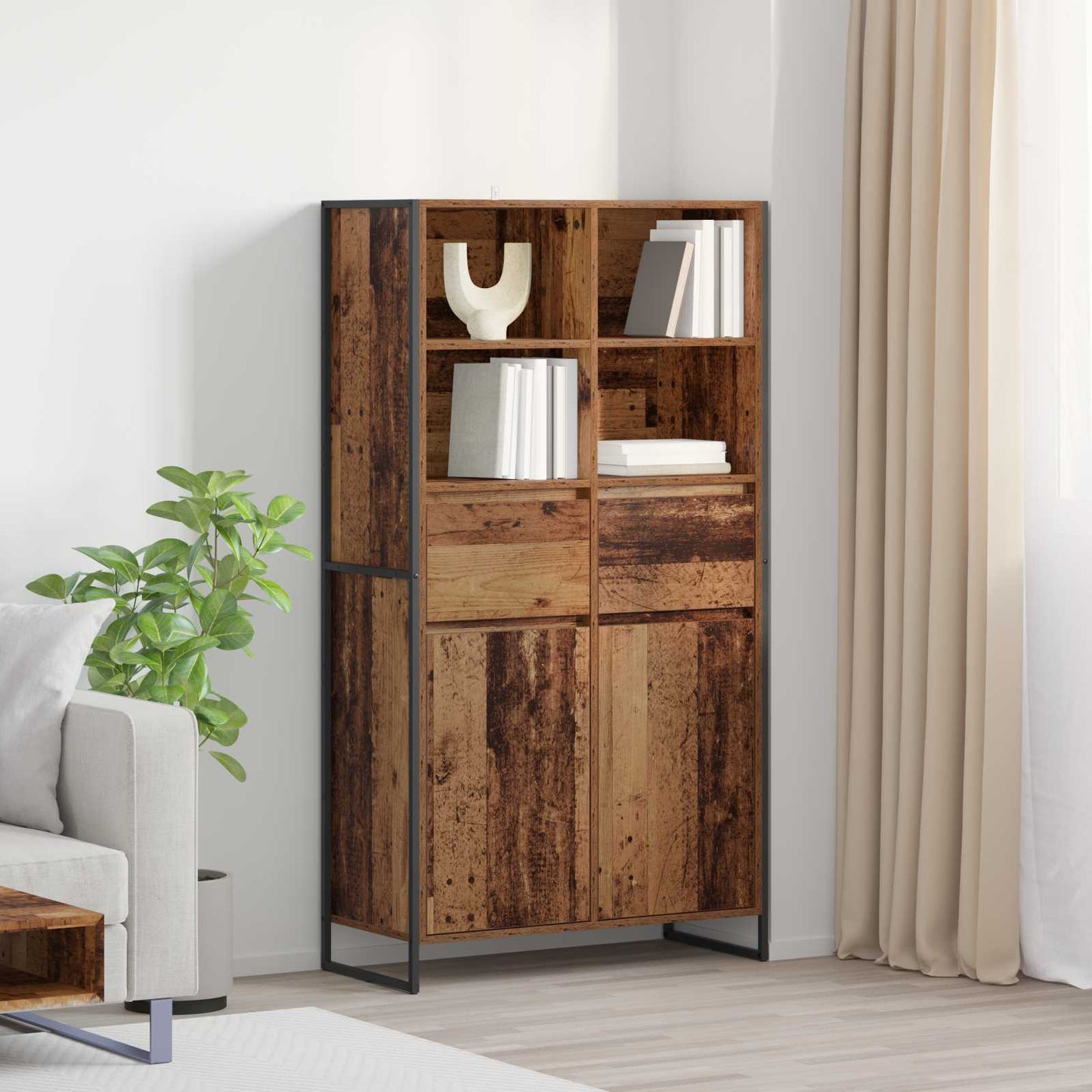 Sideboard Gammelt træ 81 x 36 x 150.5 cm Konstrueret træ
