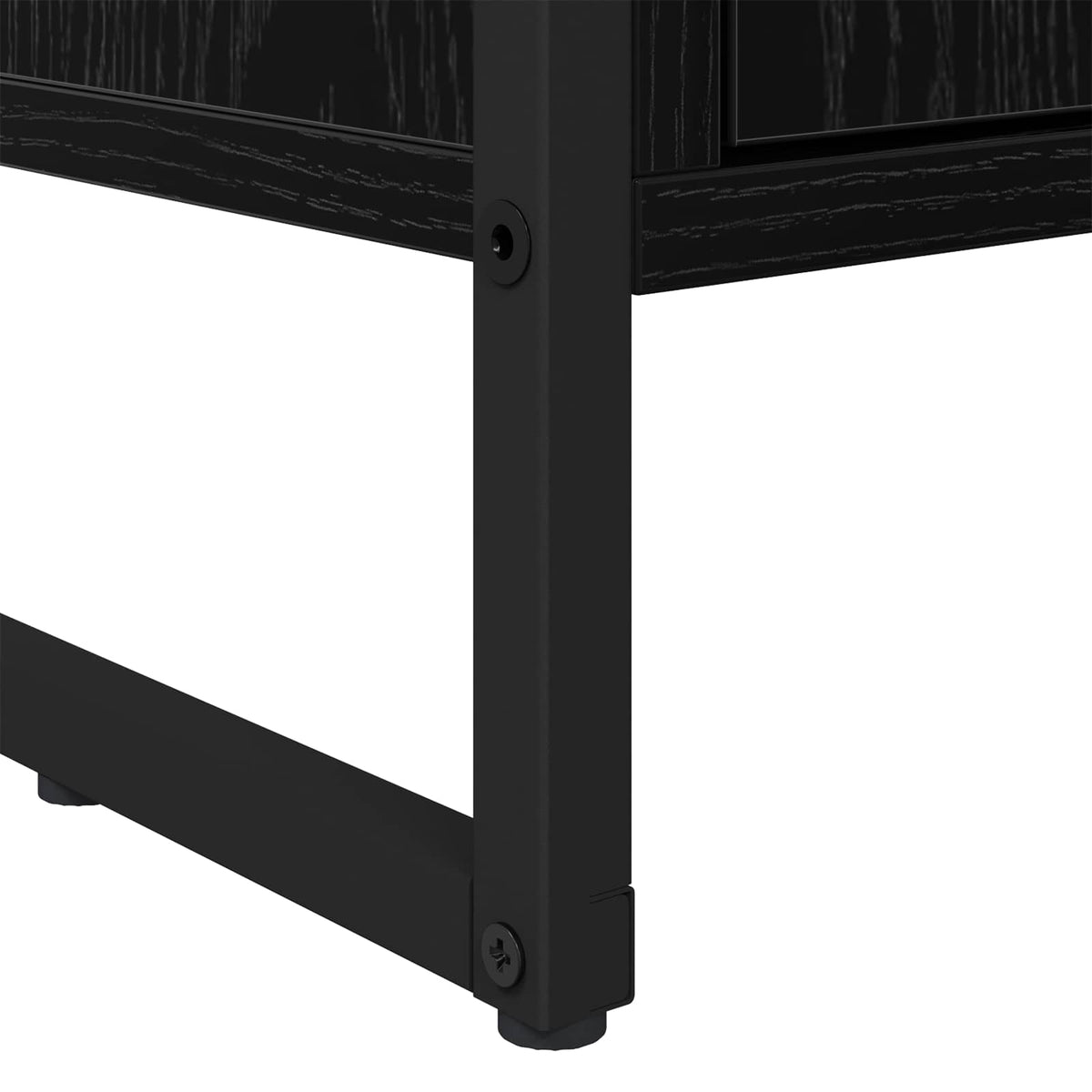 Høje Skabe Sort eg 79 x 36 x 200 cm Konstrueret træ