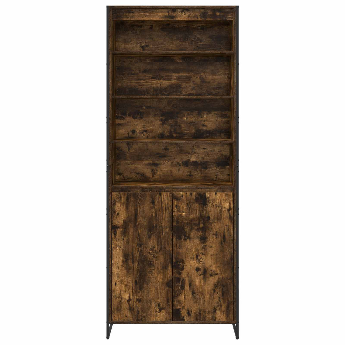 Høje Skabe Røget Eg 79 x 36 x 200 cm Konstrueret træ