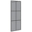 Walk-in brusevæg Sort 80 x 195 cm hærdet glas
