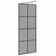 Walk-in brusevæg Sort 80 x 195 cm hærdet glas