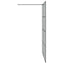 Walk-in brusevæg Sort 140 x 195 cm hærdet glas