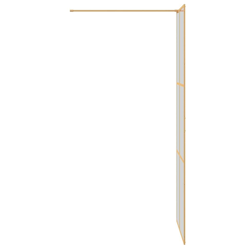 Walk-in brusevæg Guld 80 x 195 cm hærdet glas