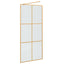 Walk-in brusevæg Guld 90 x 195 cm hærdet glas