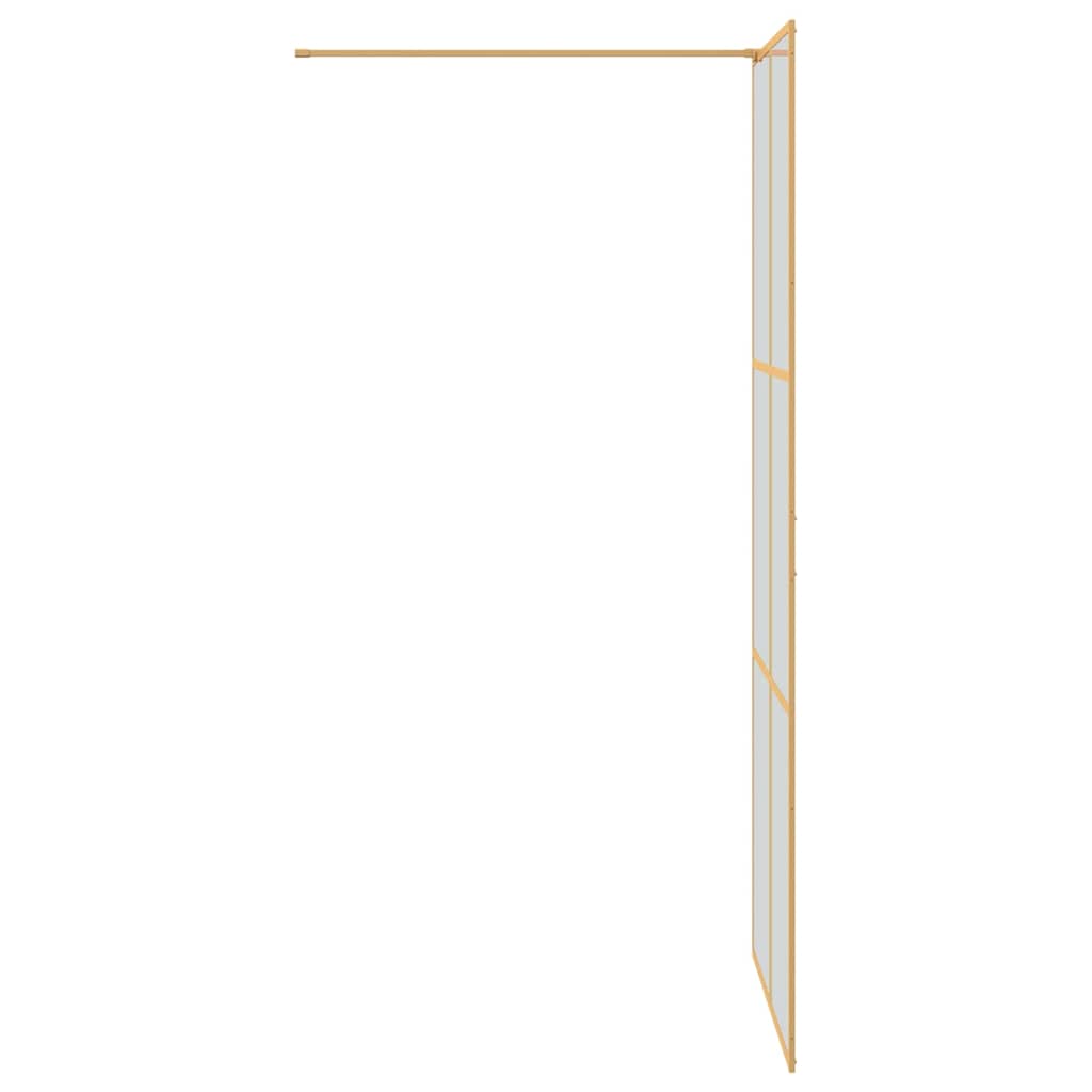 Walk-in brusevæg Guld 90 x 195 cm hærdet glas