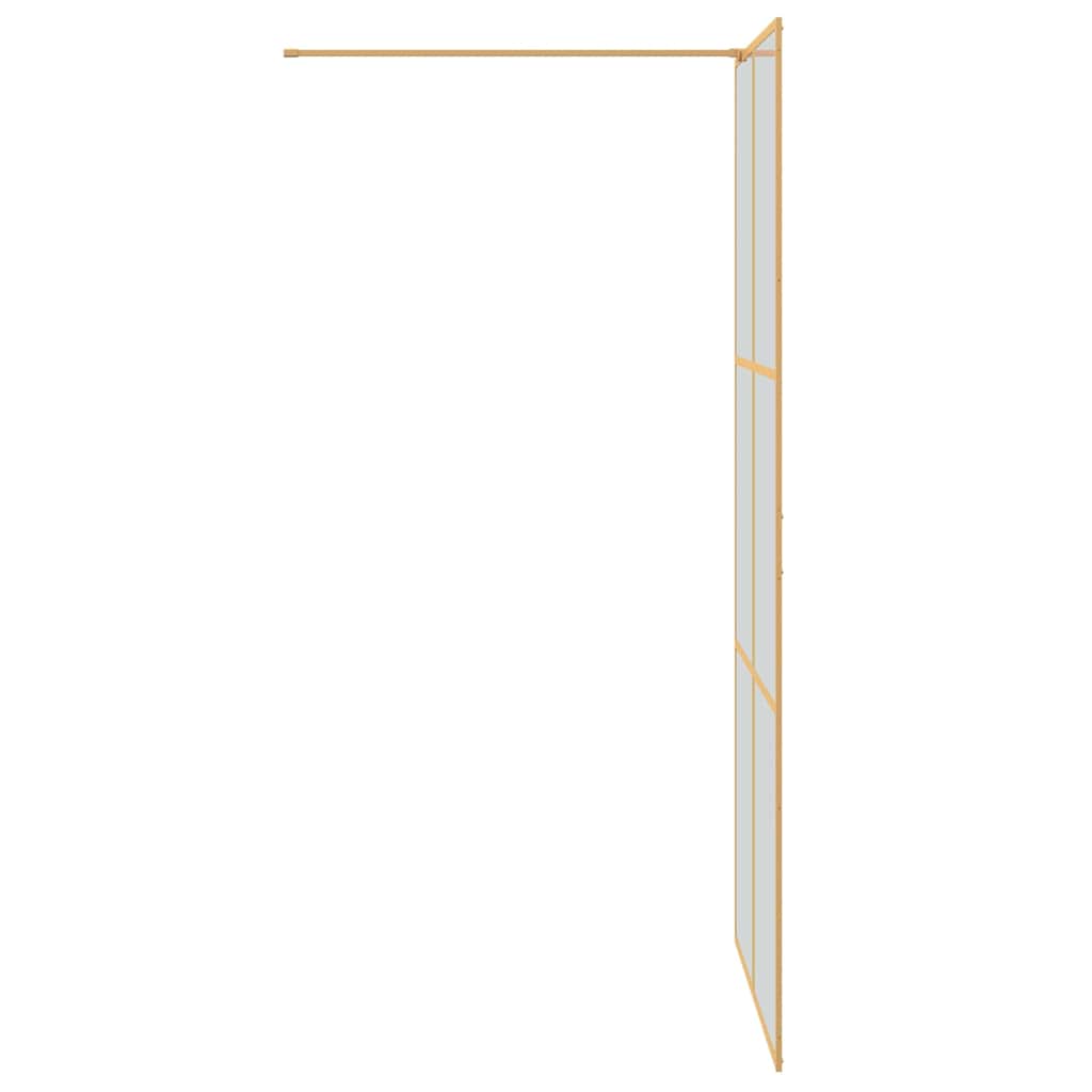 Walk-in brusevæg Guld 100 x 195 cm hærdet glas