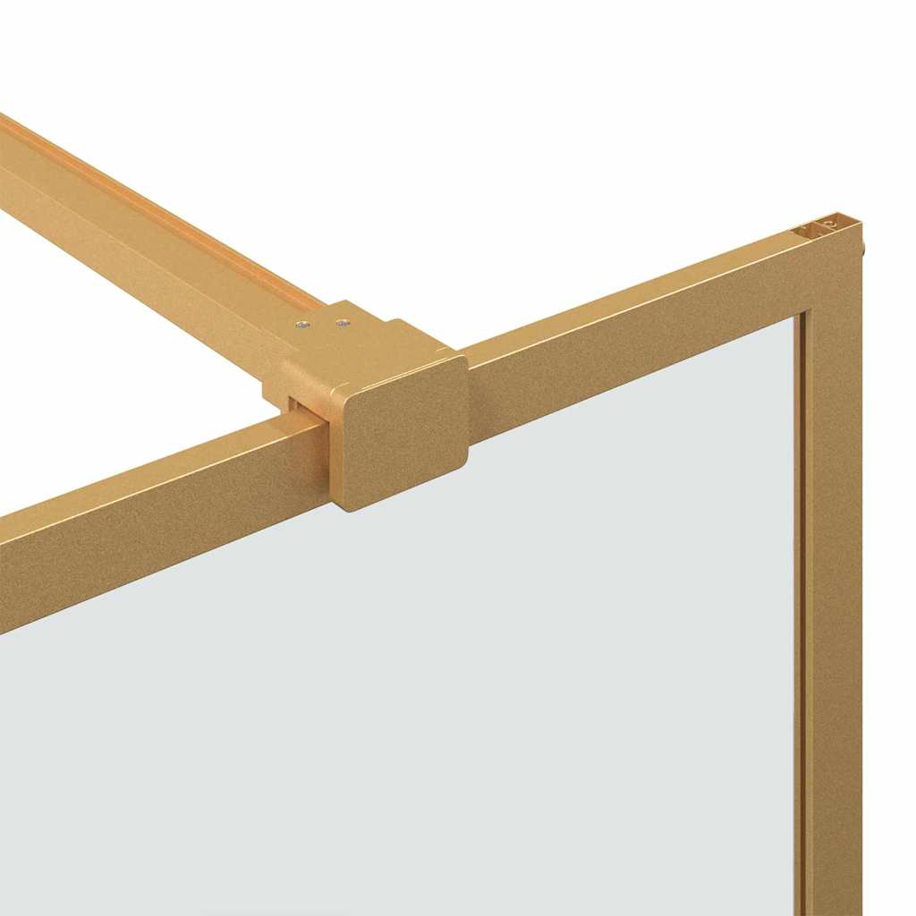 Walk-in brusevæg Guld 140 x 195 cm hærdet glas