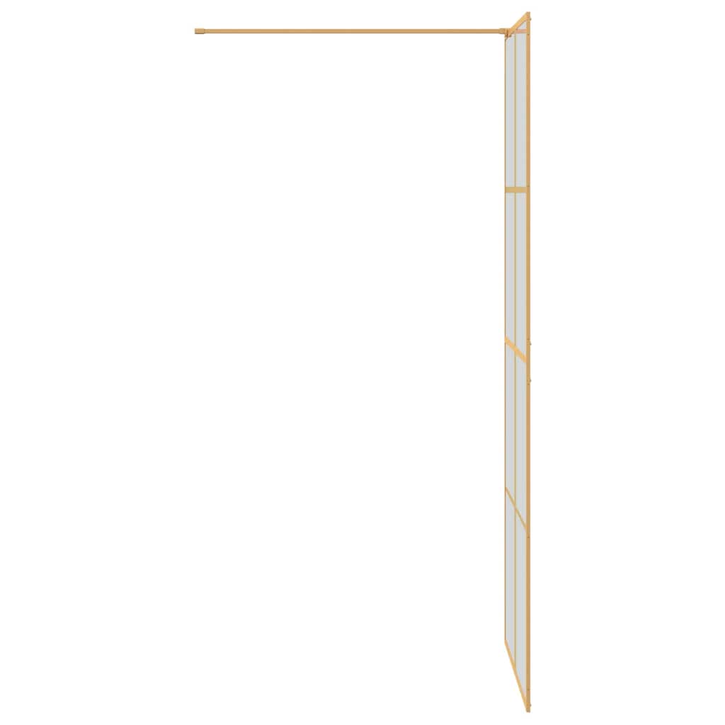Walk-in brusevæg Guld 80 x 195 cm hærdet glas