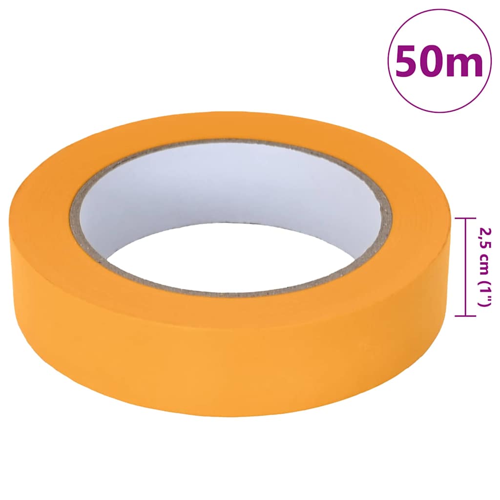 Maler Maskeringstape 6 stk. Gul 25mm x 50m Papir