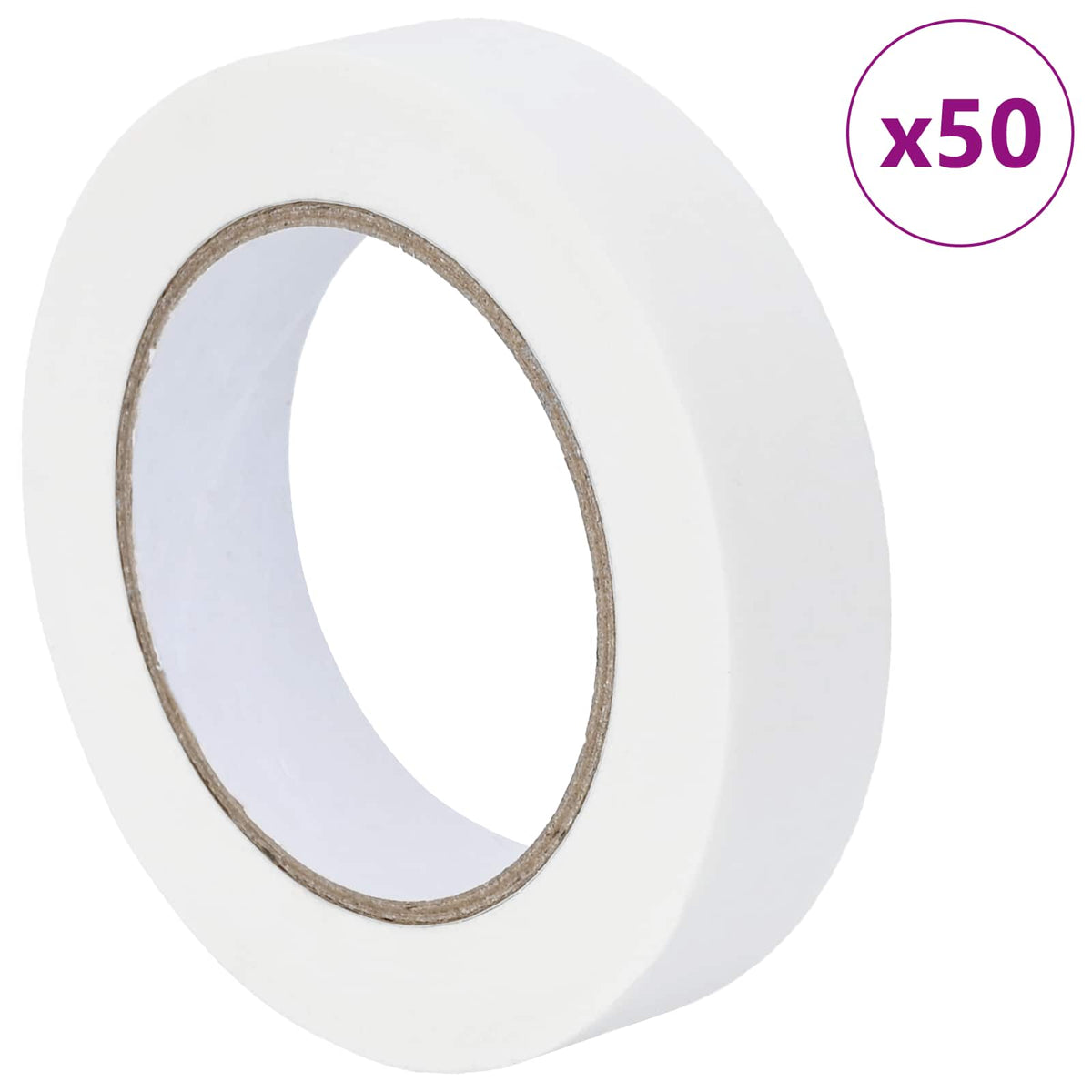 Maler Maskeringstape 50 stk. Hvid 25mm x 50m Papir