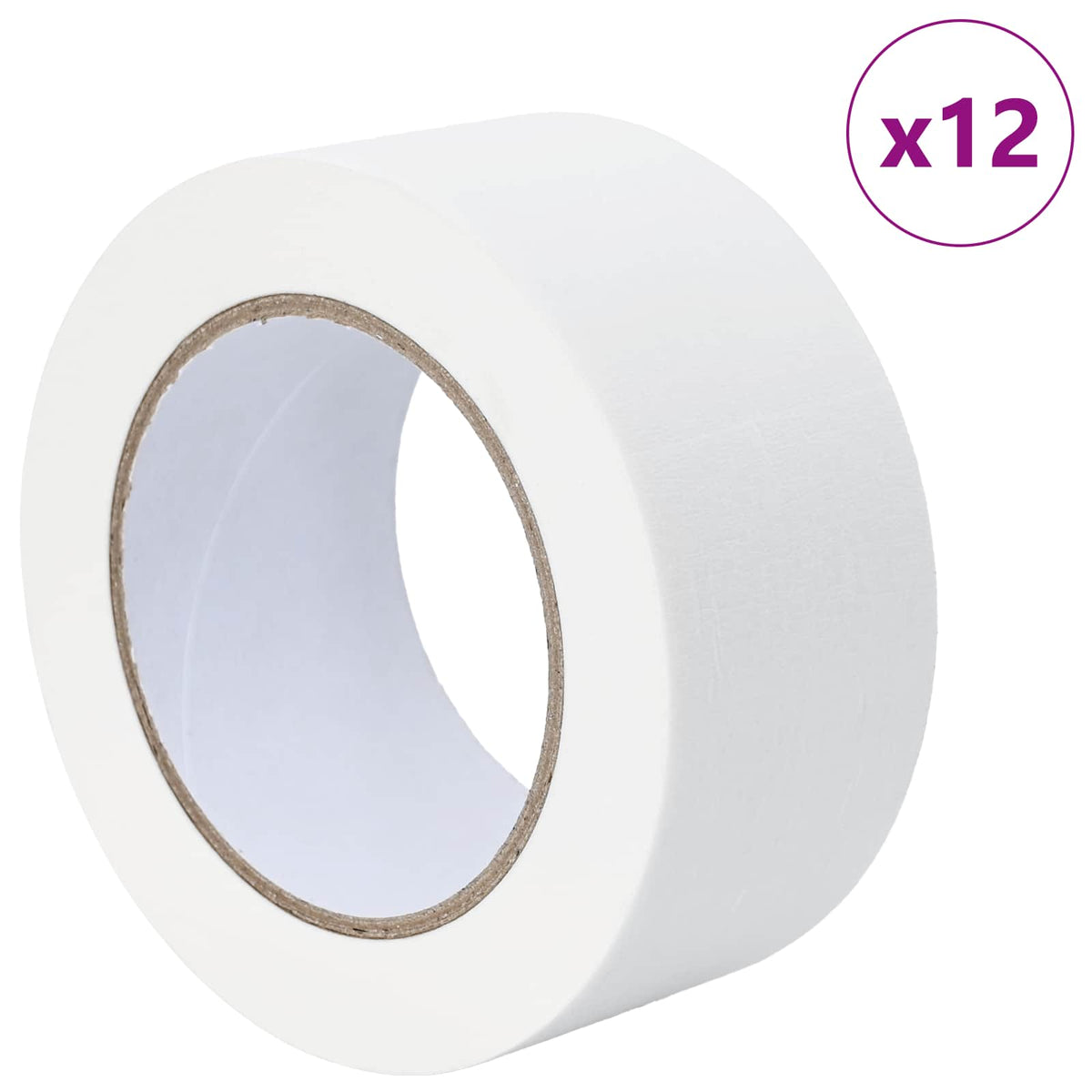 Maler Maskeringstape 12 stk. Hvid 50 mm x 50 m Papir