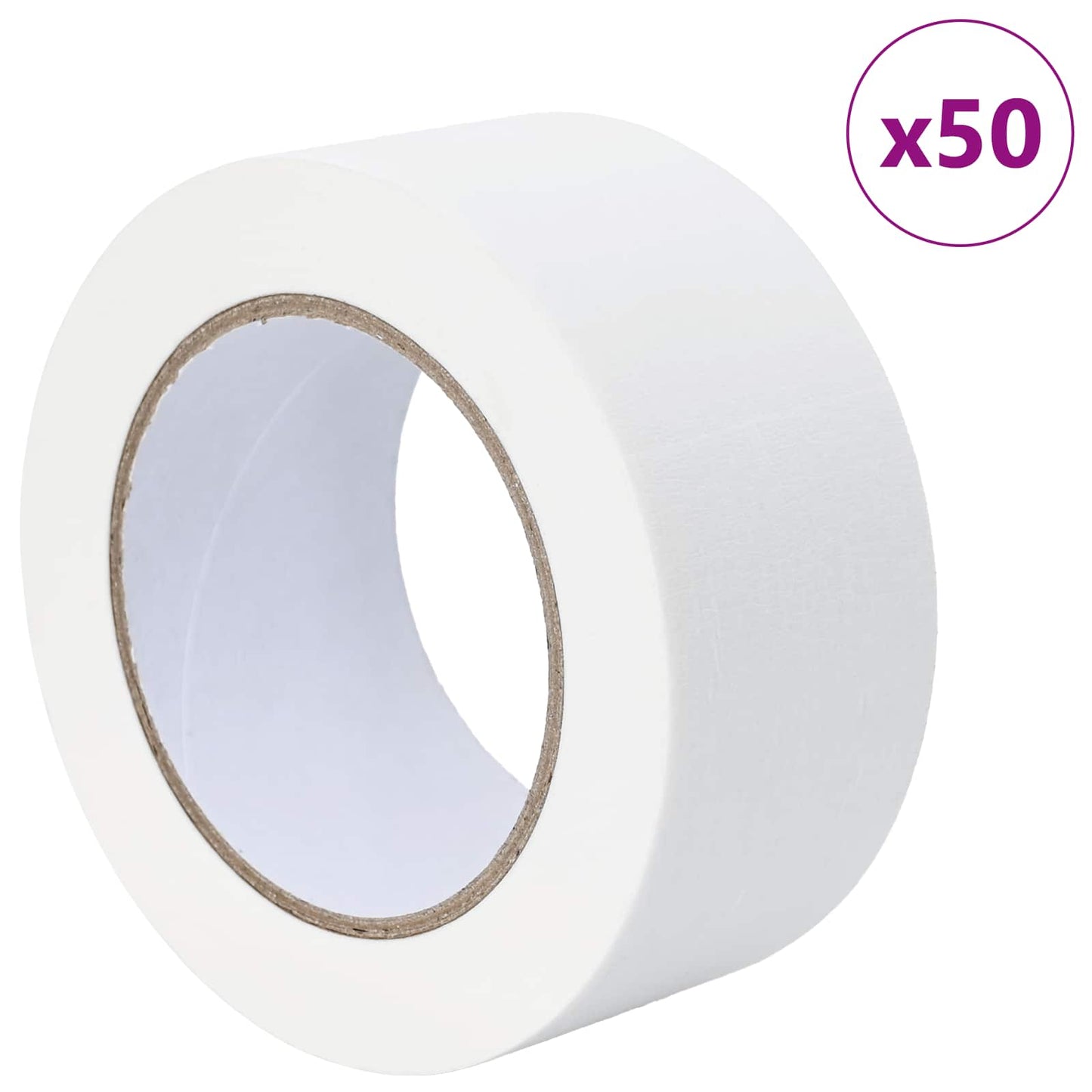 Maler Maskeringstape 50 stk. Hvid 50 mm x 50 m Papir
